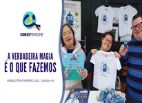 Capa da quarta edição da newsletter, de fevereiro de 2023, por parte da Cercipeniche