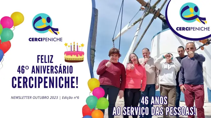 Capa da sexta edição da newsletter, de outubro de 2023, por parte da Cercipeniche