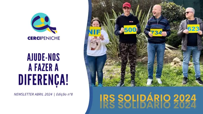 Capa da oitava edição da newsletter, de abril de 2024, por parte da Cercipeniche