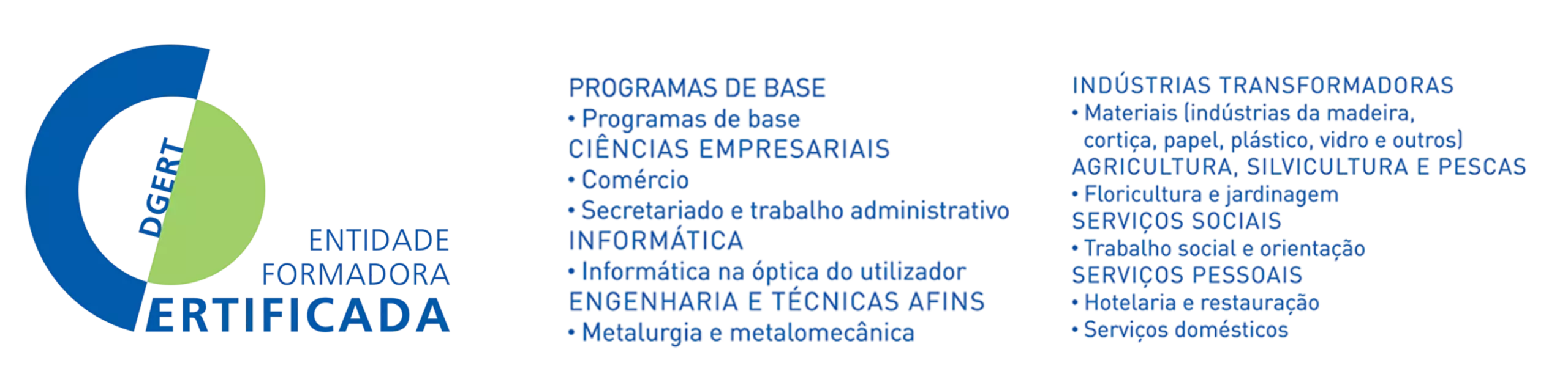 logo da DGRERT Entidade formadora certificada