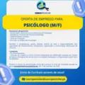Oferta de Emprego para Psicólogo (M/F)