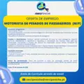 Oferta de Emprego para Motorista de Pesados de Passageiros (M/F)
