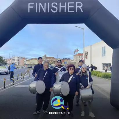 O Grupo de Bombos da Cercipeniche, animou o evento VII Grande Prémio organizado pela associação Peniche a Correr. Logo Cercipeniche