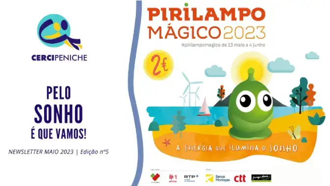 Capa da quinta edição da newsletter, de maio de 2023, por parte da Cercipeniche