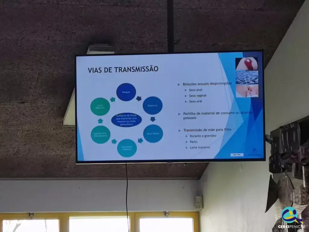 Imagem da Ação de Sensibilização, sobre o tema "A informação é a melhor prevenção!"