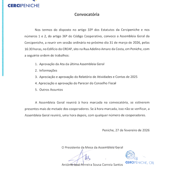 Convocatoria Assembleia Geral