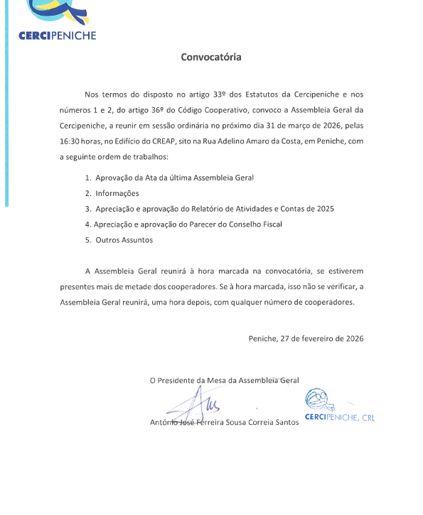 Convocatoria Assembleia Geral